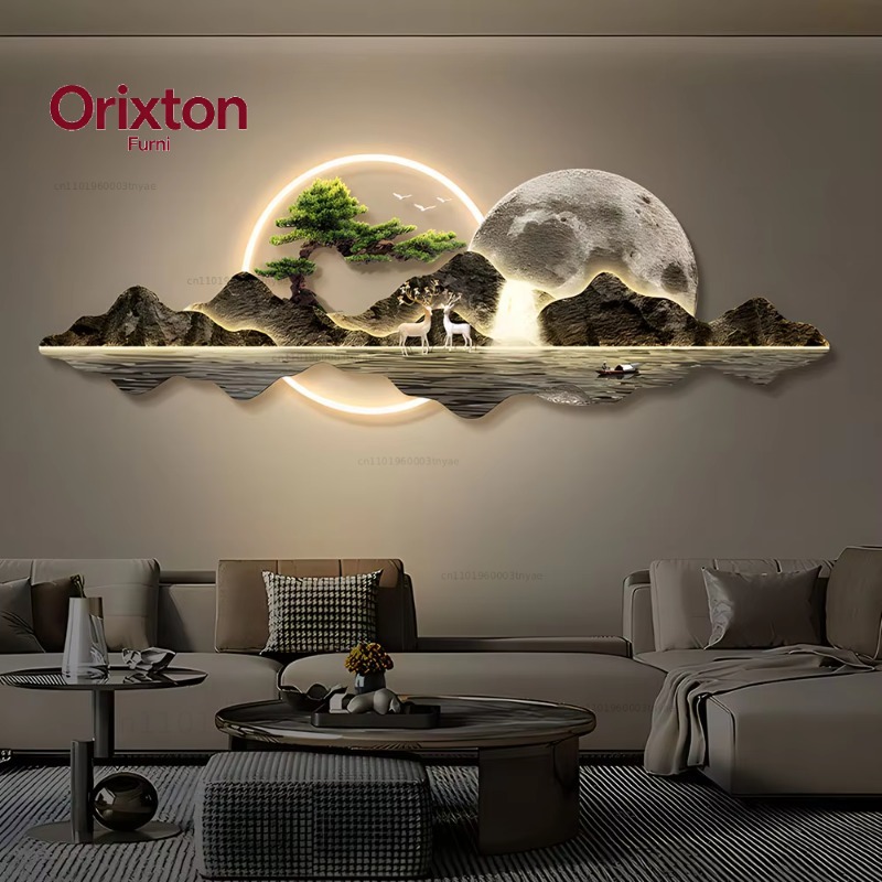 Home Decor Lighting Wholesale - Groothandel LED verlichte wanddecoratie canvas wandkunst