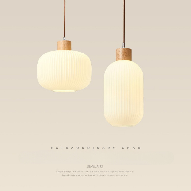 Decor Lighting Fixtures - Moderne witte glazen hanglampen Japans restaurant