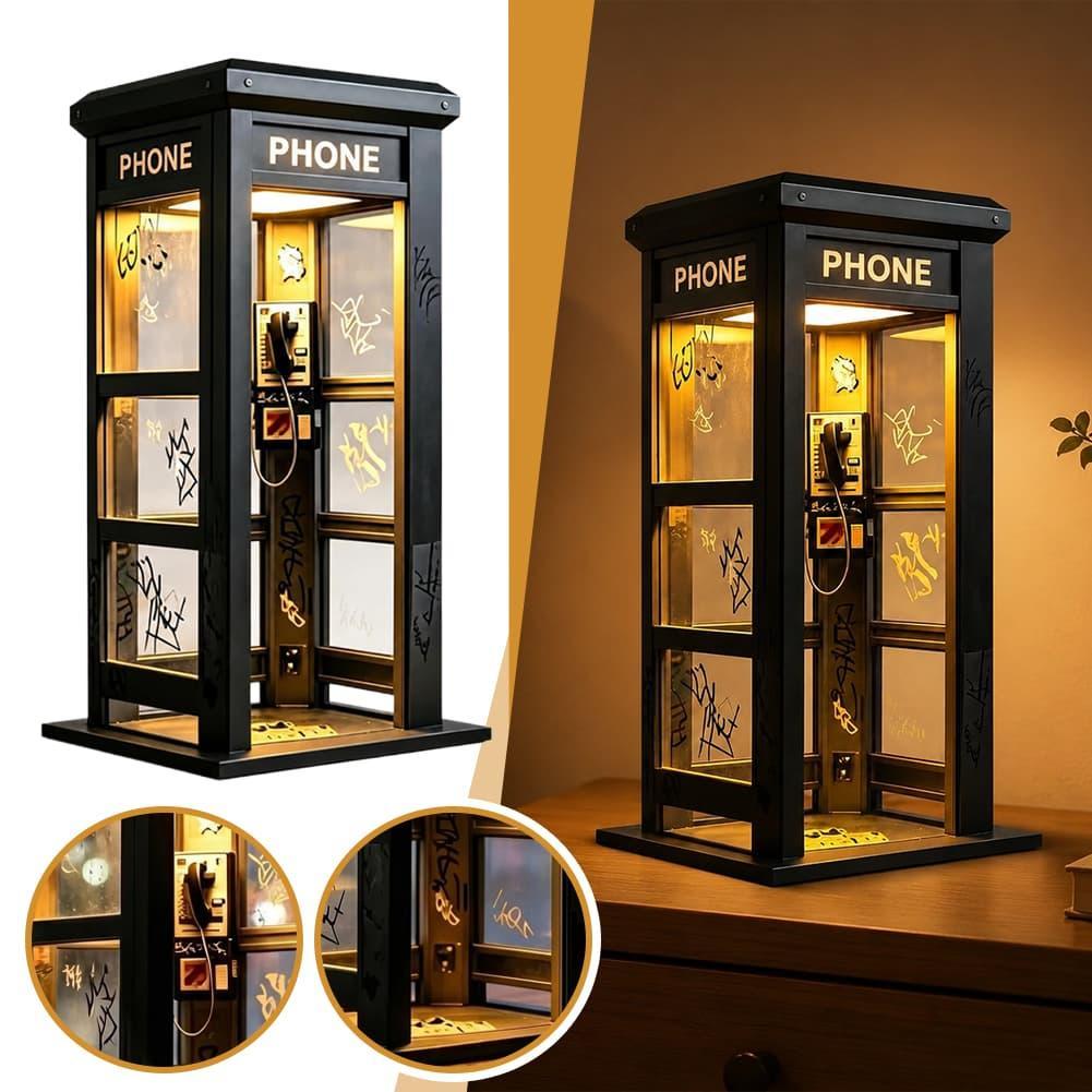 Home Lighting And Decor - Vintage Londense telefooncel tafellamp, retro telefooncel