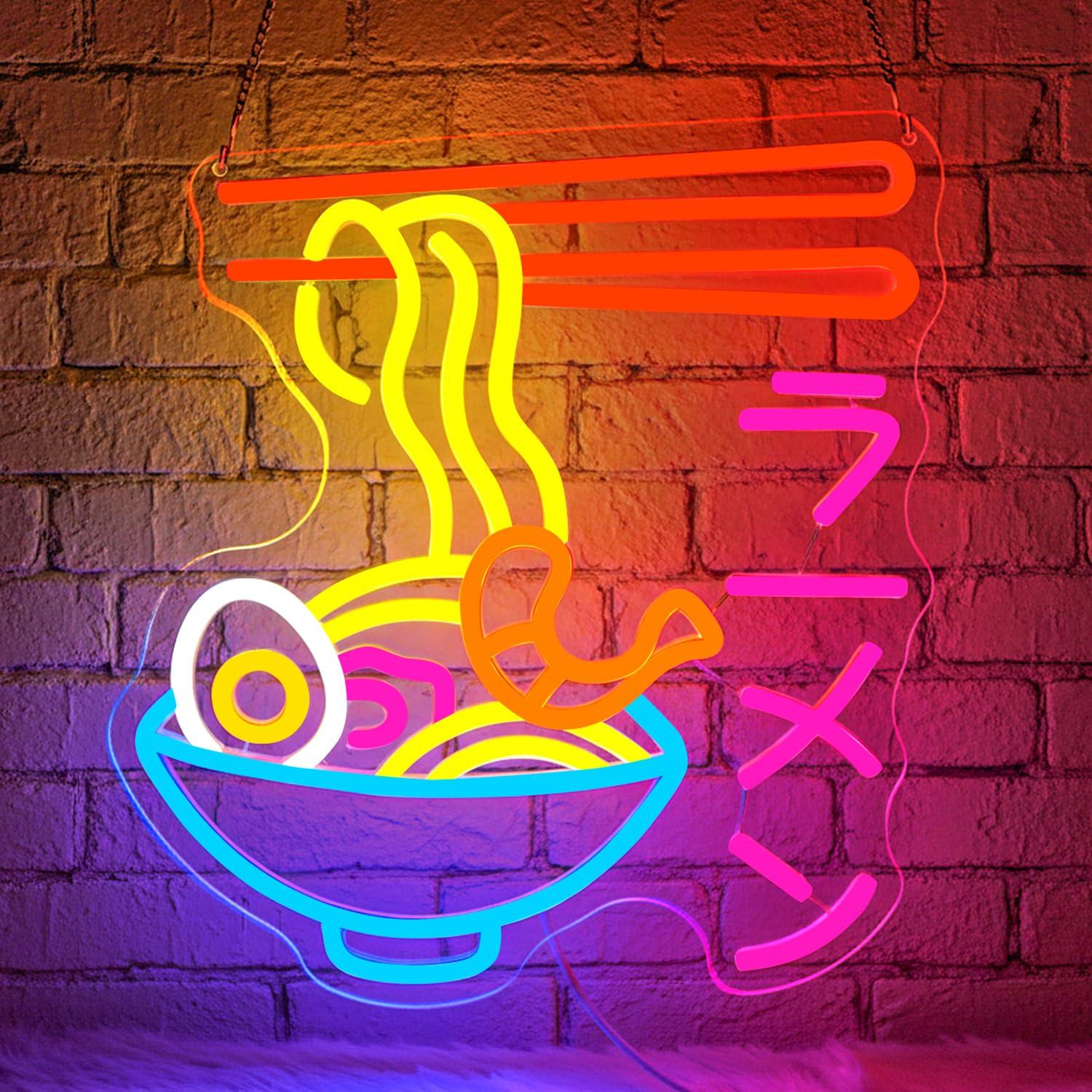 Kitchen Decor Lighting - Ramen Neonbord Japanse Noedelkom LED Neonlicht