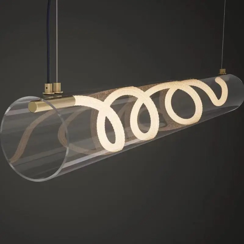 Decor Lighting Fixtures - Nordic Long Tube Kroonluchter Licht- en