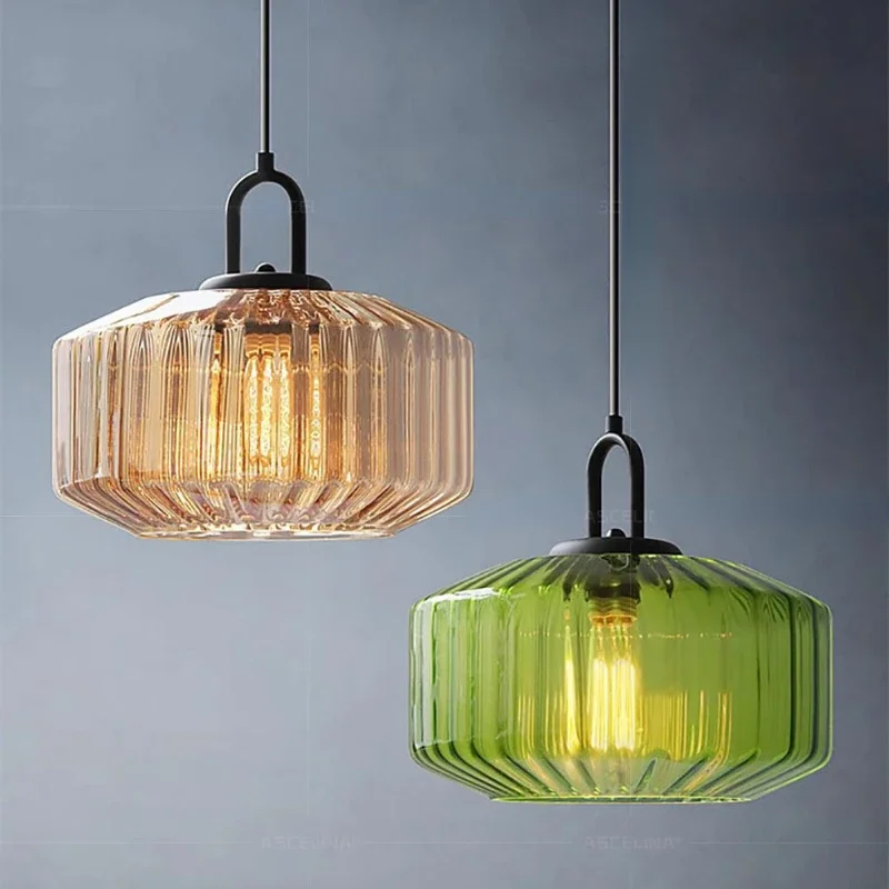 Nordic Retro Kleur Glazen Hang - Decor Lighting Fixtures recensie en prijs