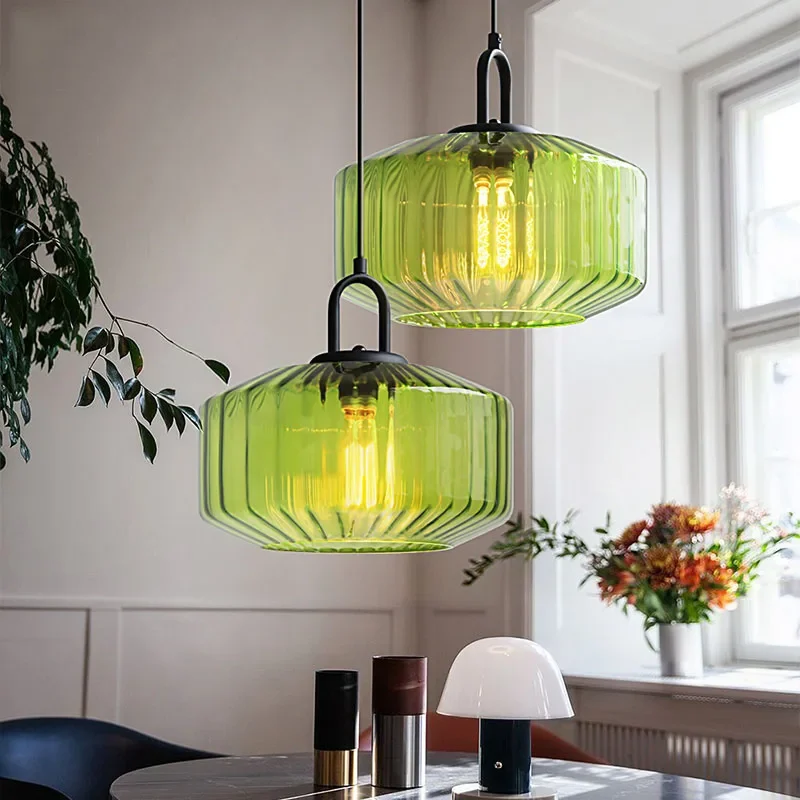 Nordic Retro Kleur Glazen Hang - Decor Lighting Fixtures recensie en prijs