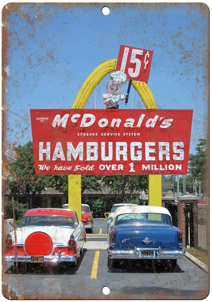 Metalen bord - McDonalds Hambu - Kitchen Decor Lighting recensie en prijs