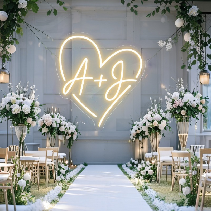 Aangepaste initialen hart LED  - Lighting Decor Ideas recensie en prijs