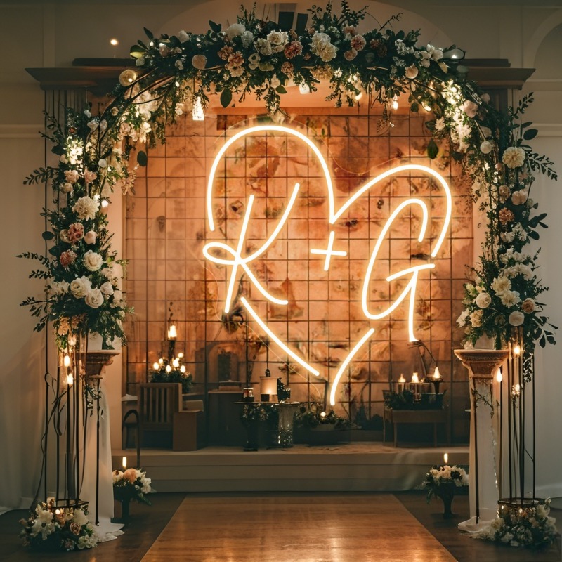 Aangepaste initialen hart LED  - Lighting Decor Ideas recensie en prijs