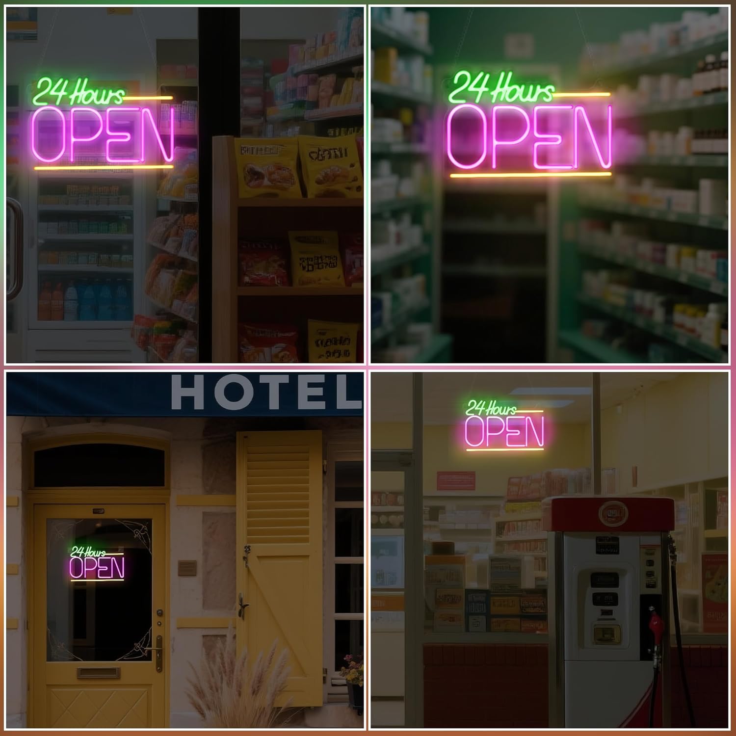 Open 24 uur neonreclame USB LE - Decor Lighting Opening Hours recensie en prijs