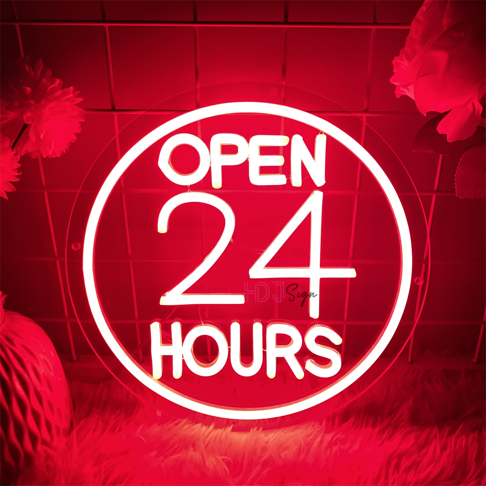 Neon Led-borden open 24-uurs k - Decor Lighting Opening Hours recensie en prijs