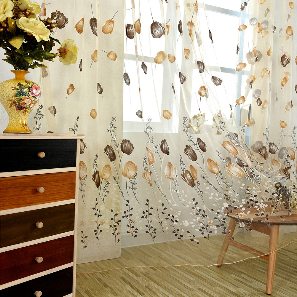100x200cm Tulp Voile Gordijnen - Kitchen Decor Lighting recensie en prijs