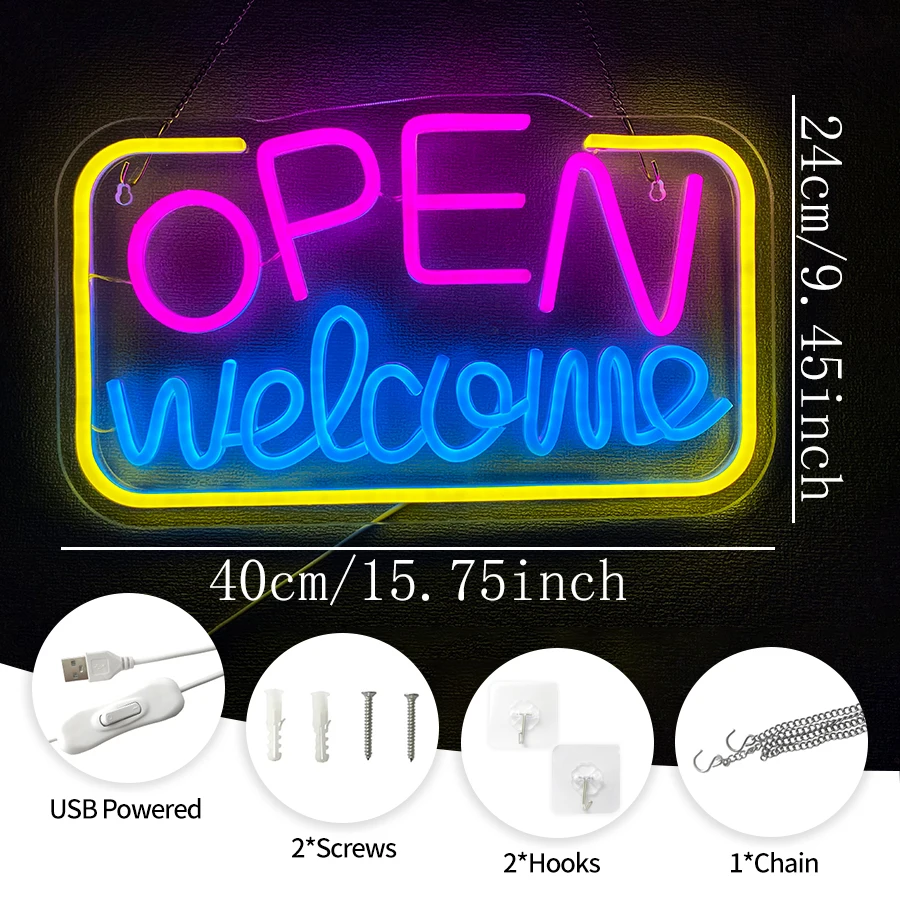 USB Verlichte Reclamebord voor - Decor Lighting Opening Hours recensie en prijs
