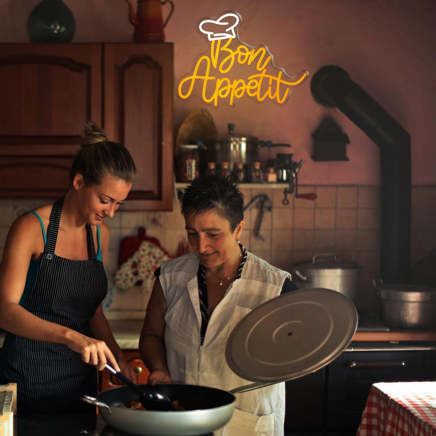Bon Appetit Chef Hat Neon Sign - Kitchen Decor Lighting recensie en prijs