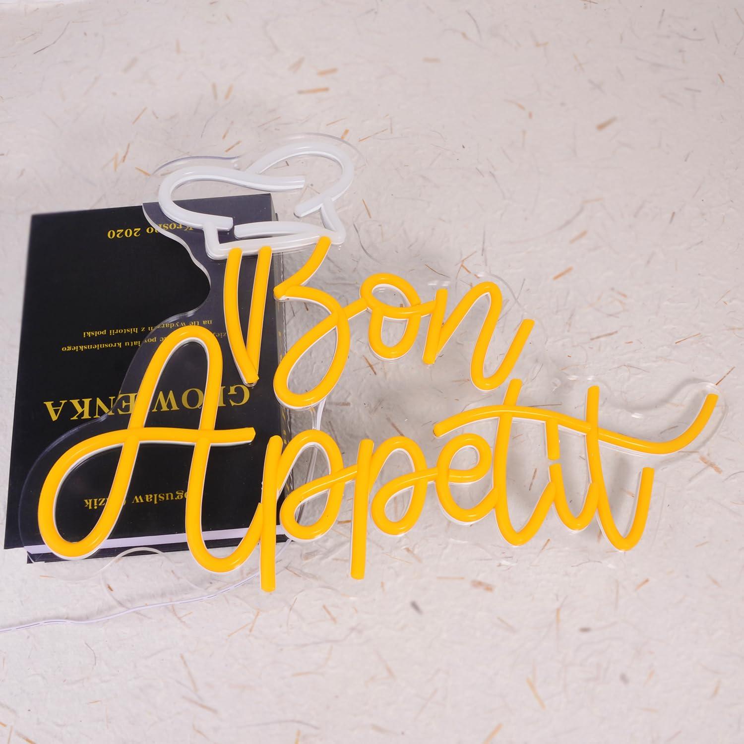 Bon Appetit Chef Hat Neon Sign - Kitchen Decor Lighting recensie en prijs