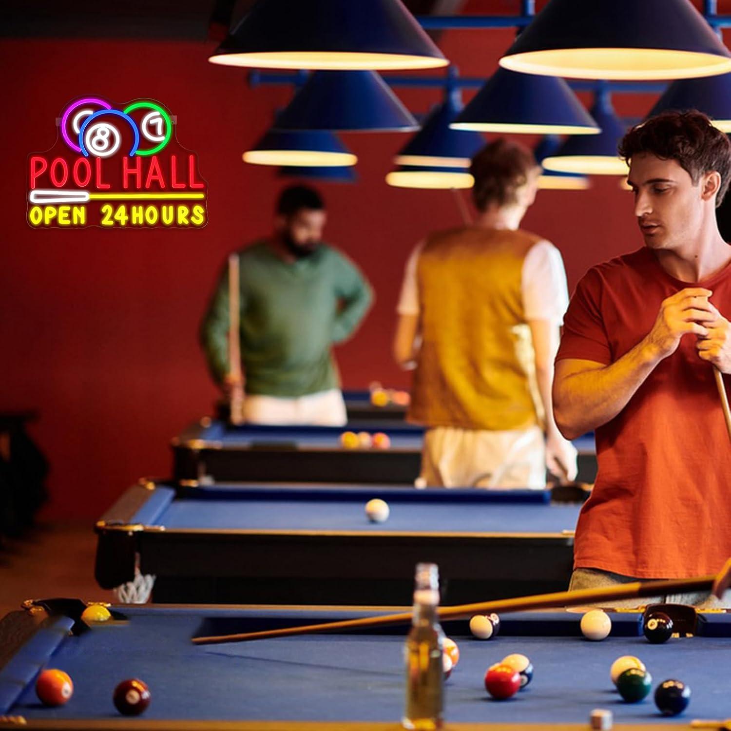 Poolzaal Open 24 Uur Neonbord  - Decor Lighting Opening Hours recensie en prijs