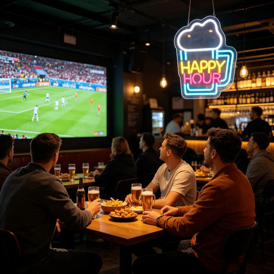 Happy Hour Biermok LED Wandlam - Decor Lighting Opening Hours recensie en prijs