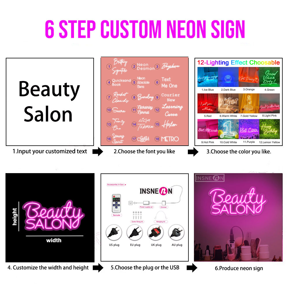 Op maat gemaakte LED neonborde - Lighting Decor Ideas recensie en prijs