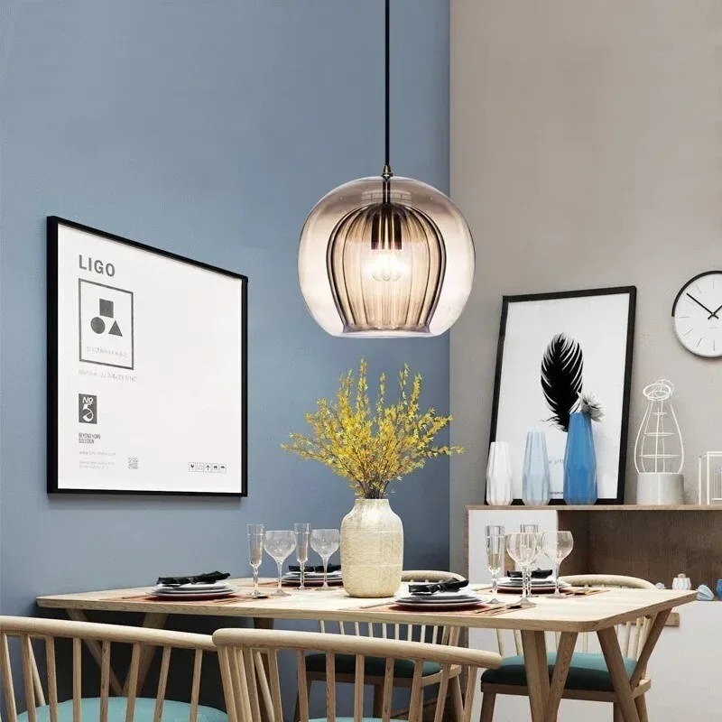 Nordic glazen hanglamp LED gla - Decor Lighting Fixtures recensie en prijs