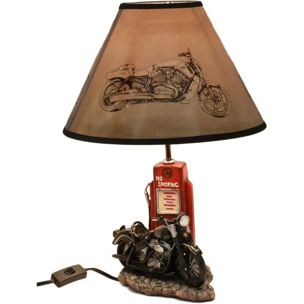 Vintage retro zwarte motorfiet - Home Lighting And Decor recensie en prijs