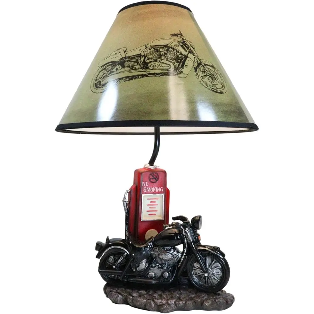 Vintage retro zwarte motorfiet - Home Lighting And Decor recensie en prijs