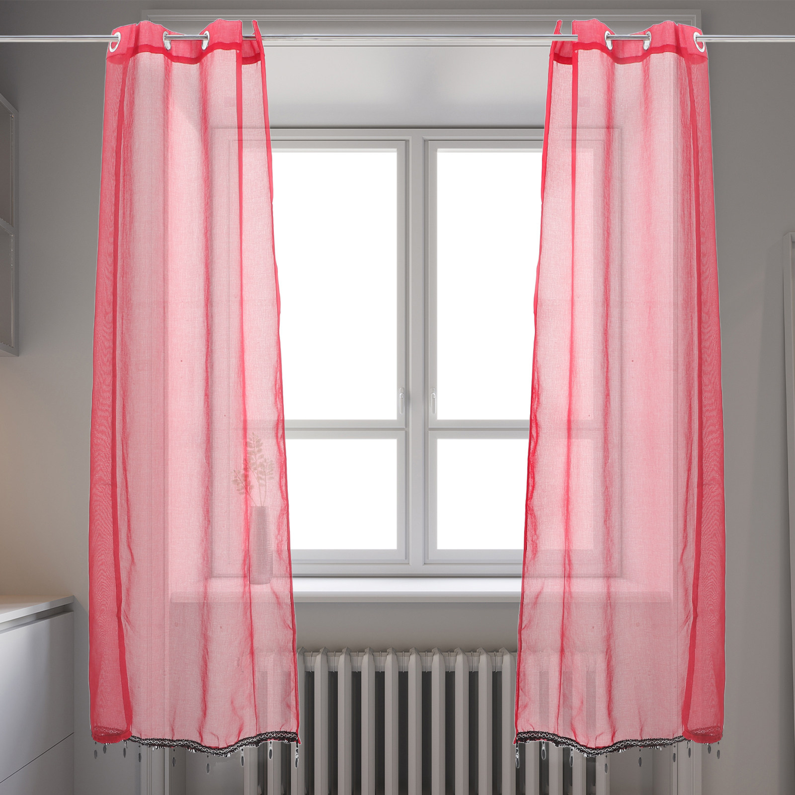 2 stuks pure kerstgordijnen ro - Kitchen Decor Lighting recensie en prijs