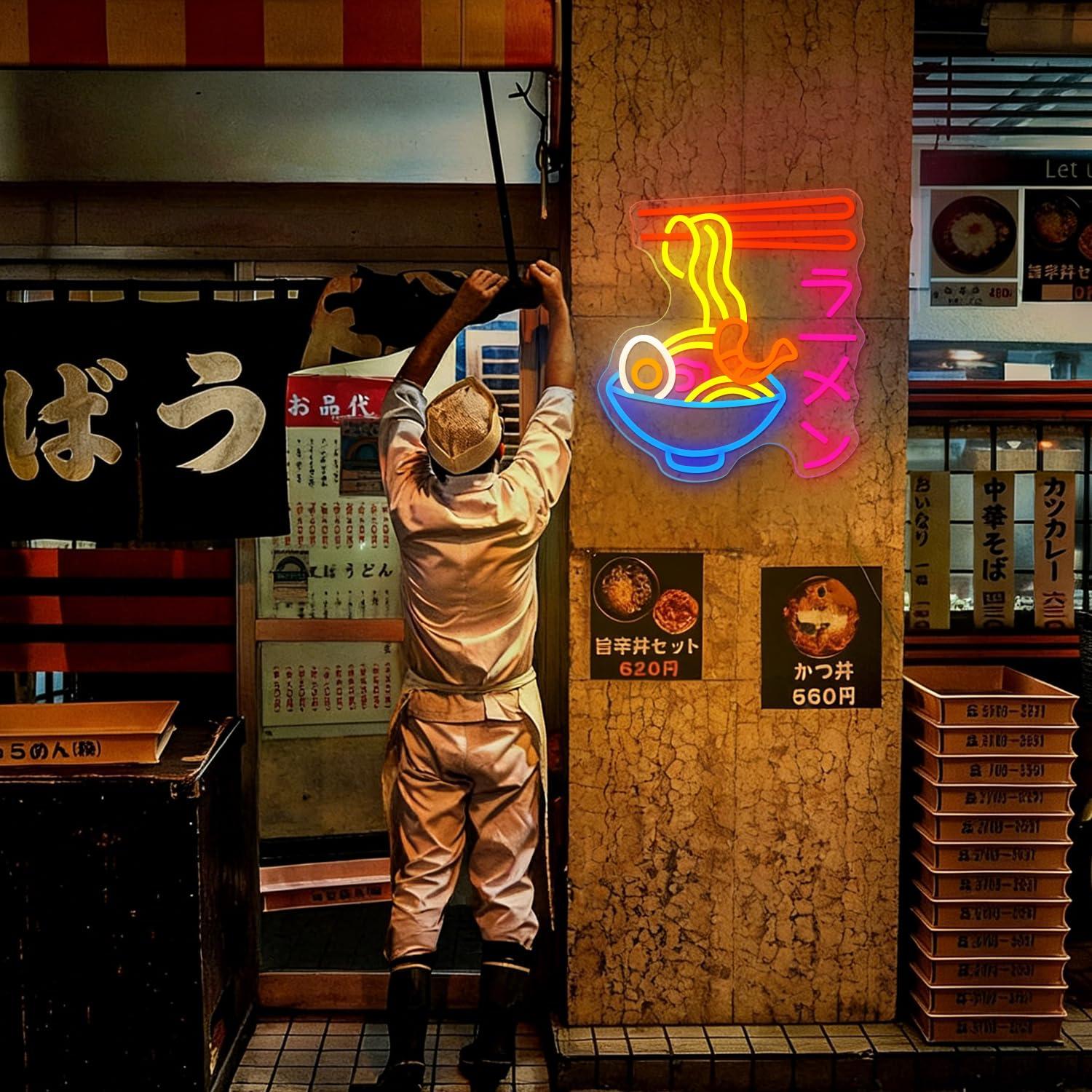 Ramen Neonbord Japanse Noedelk - Kitchen Decor Lighting recensie en prijs