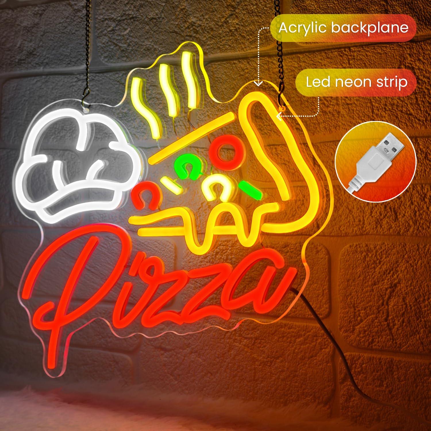 Pizza Neonbord Kleurrijke Pizz - Kitchen Decor Lighting recensie en prijs